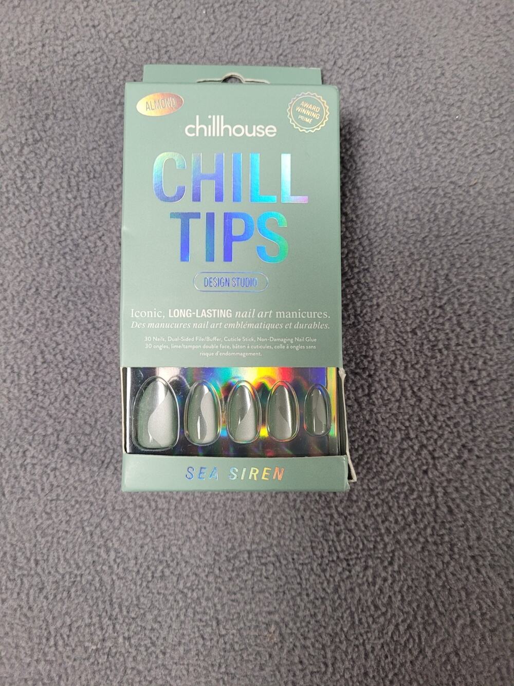 Chillhouse Sea Siren Green Shiny Press-On Nails Almond Medium